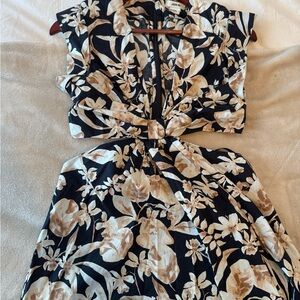 Jason Wu Cut Out Floral Print Dress